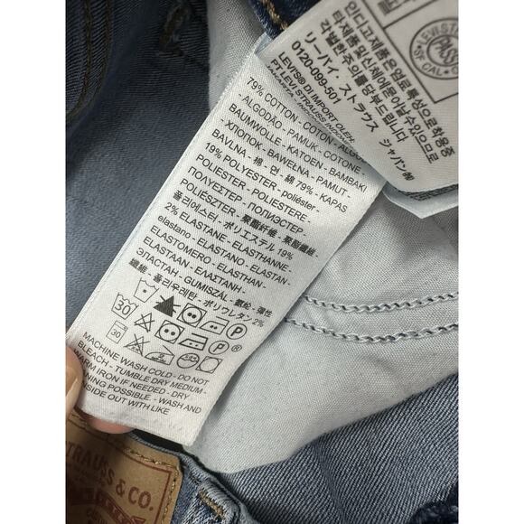 Levis Boyfriend Jeans Womens 31 Distressed Denim 31/27 - Picture 8 of 11